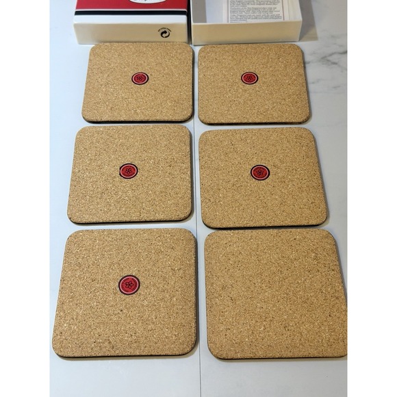 Pimpernel Other - Set of 6 Vintage PIMPERNEL Cork Backed Coasters - FLORAL ARRAY